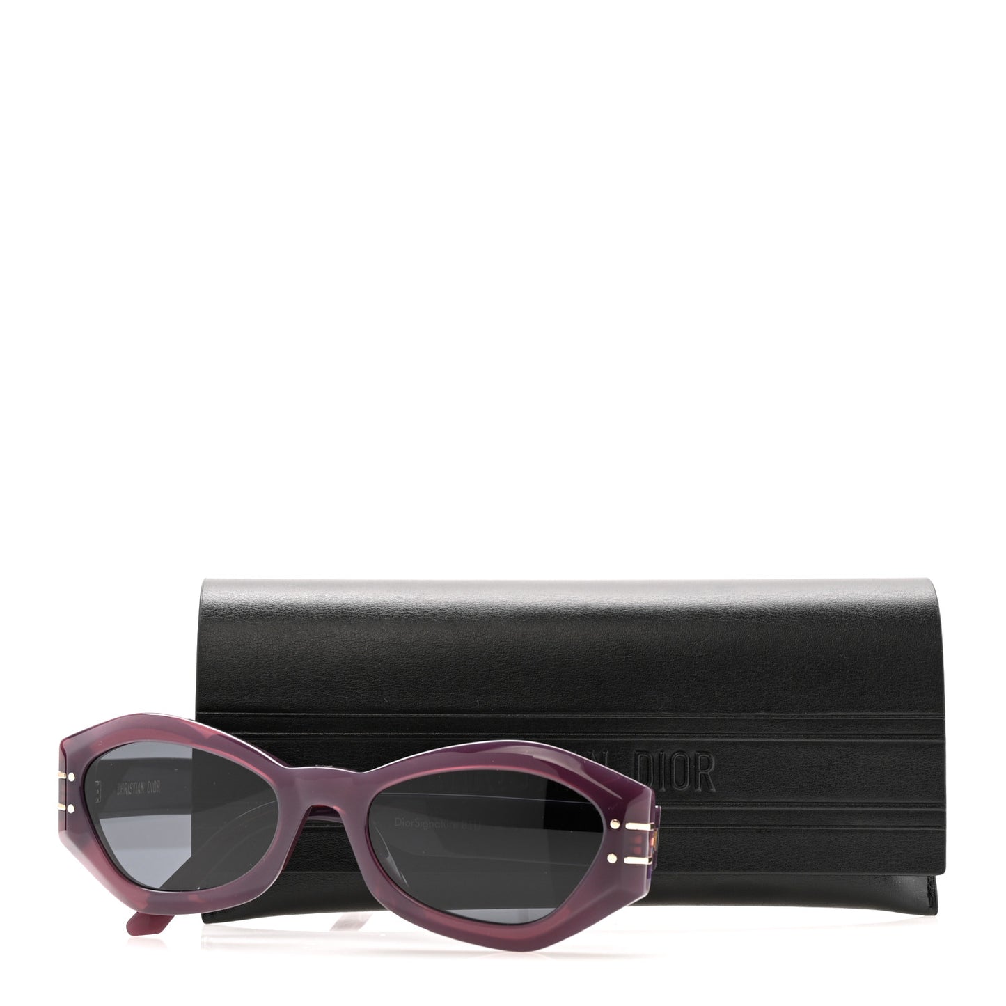 Acetate DiorSignature B1U Butterfly Sunglasses Purple
