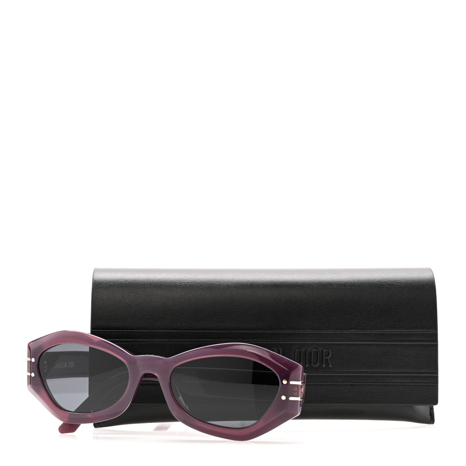 Christian Dior Acetate DiorSignature B1U Butterfly Sunglasses Purple 7 of 7
