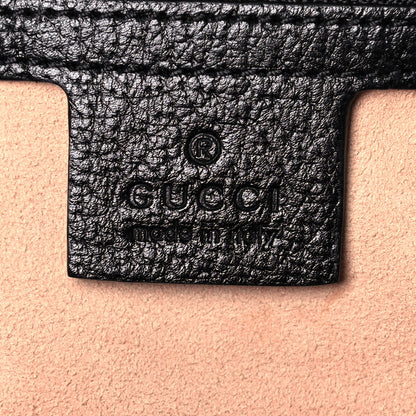 Gucci Textured Calfskin Web Medium Ophidia Shopping Tote Black 6 of 15
