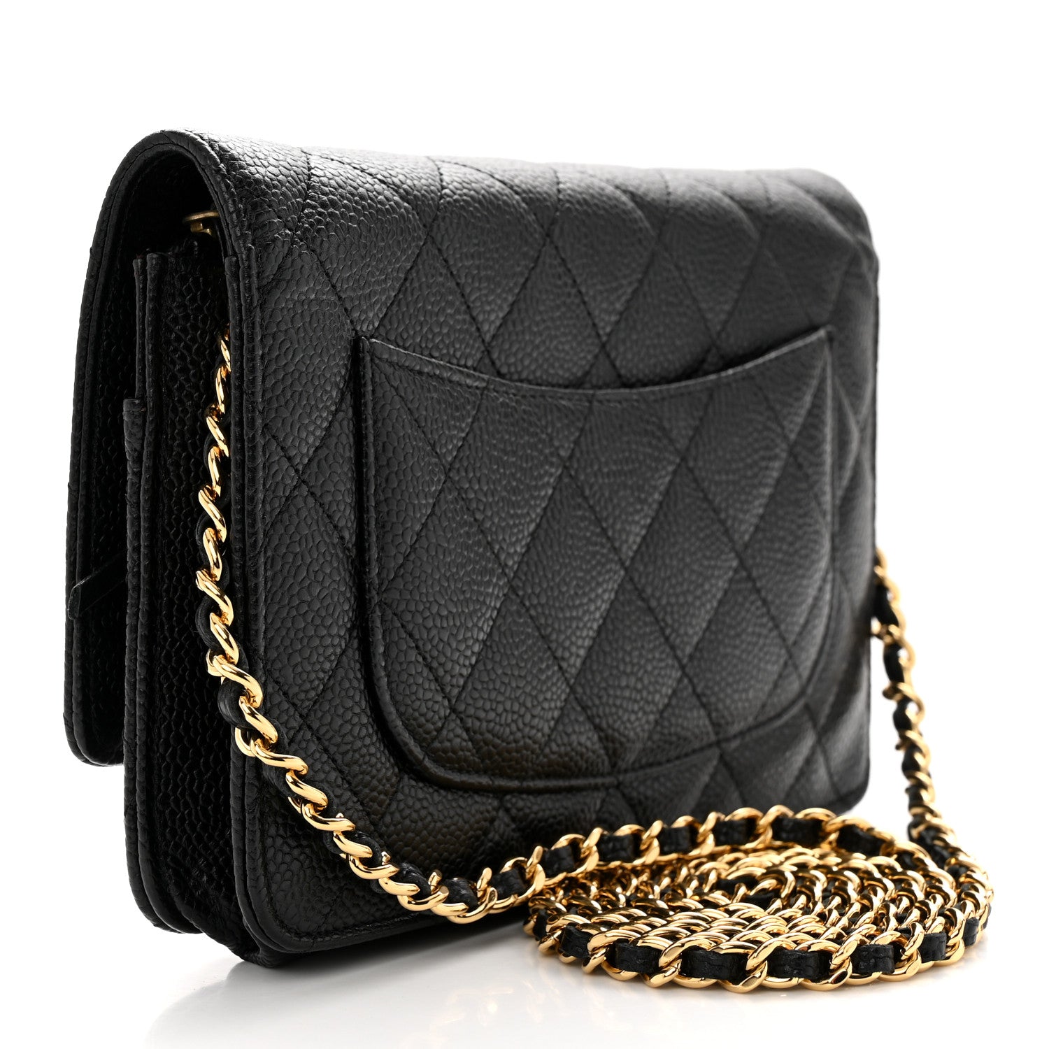 Chanel Caviar Quilted Wallet on Chain WOC Black 3 of 12
