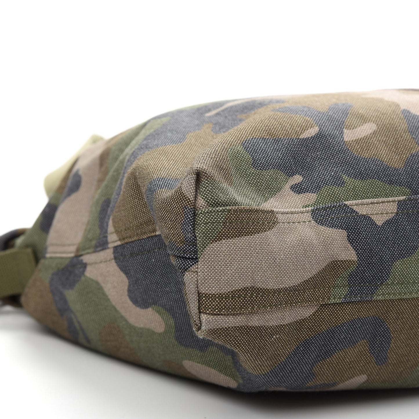 Canvas Calfskin Camouflage Tote Multicolor