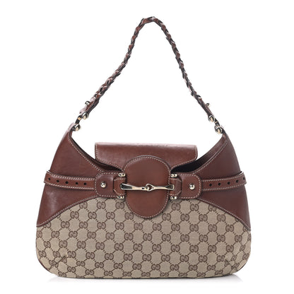 Gucci Monogram Pelham Shoulder Bag Brown 1 of 7