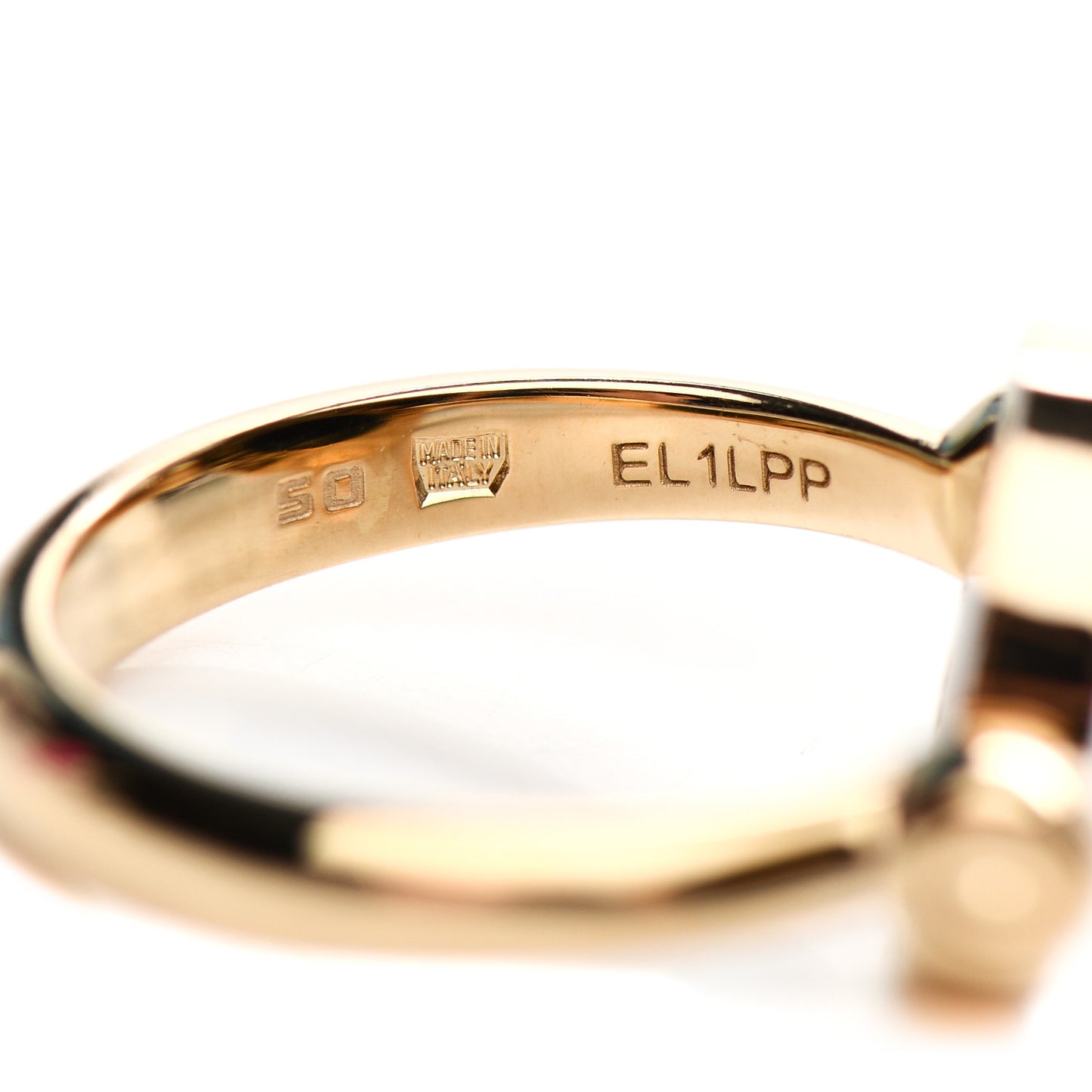 18K Yellow Gold Mother of Pearl Black Onyx BVLGARI BVLGARI Ring 50 5.25