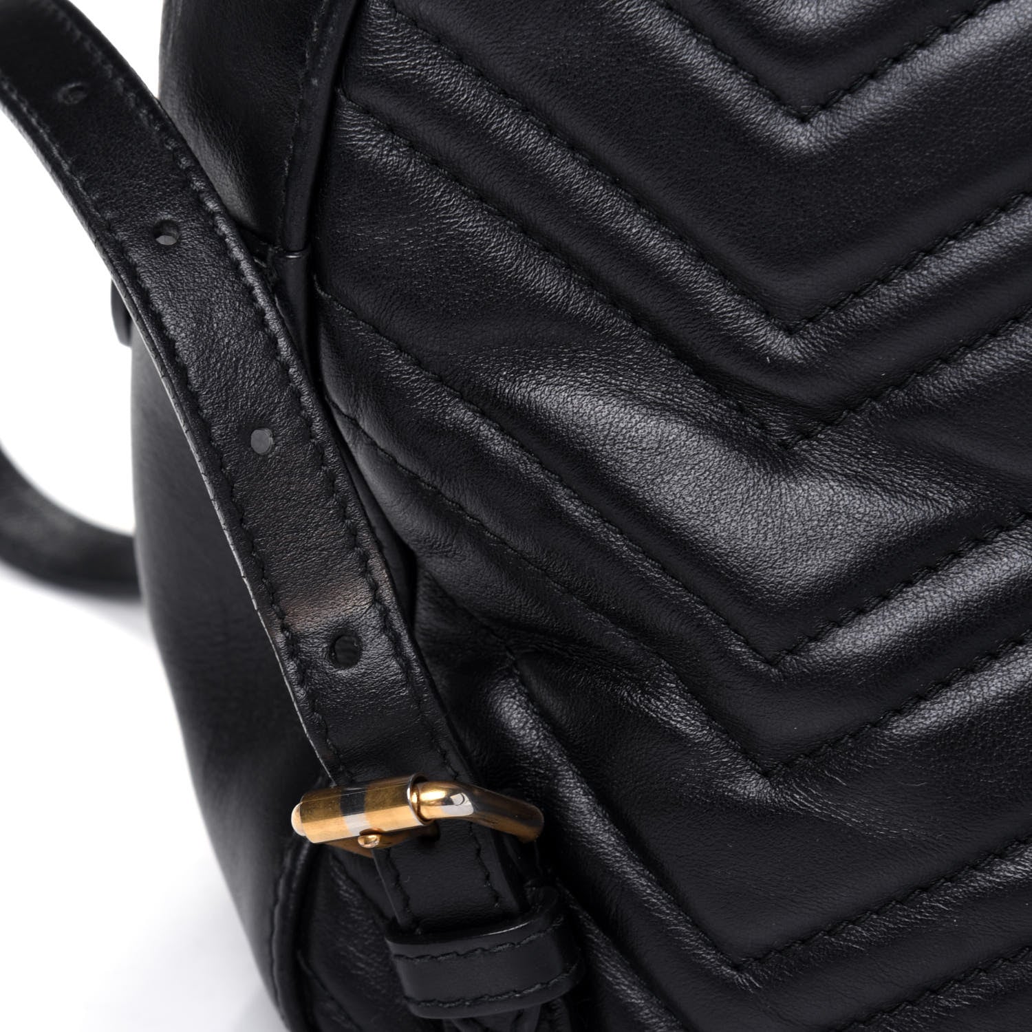 Gucci Calfskin Matelasse GG Marmont Backpack Black 16 of 21