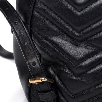 Gucci Calfskin Matelasse GG Marmont Backpack Black 16 of 21
