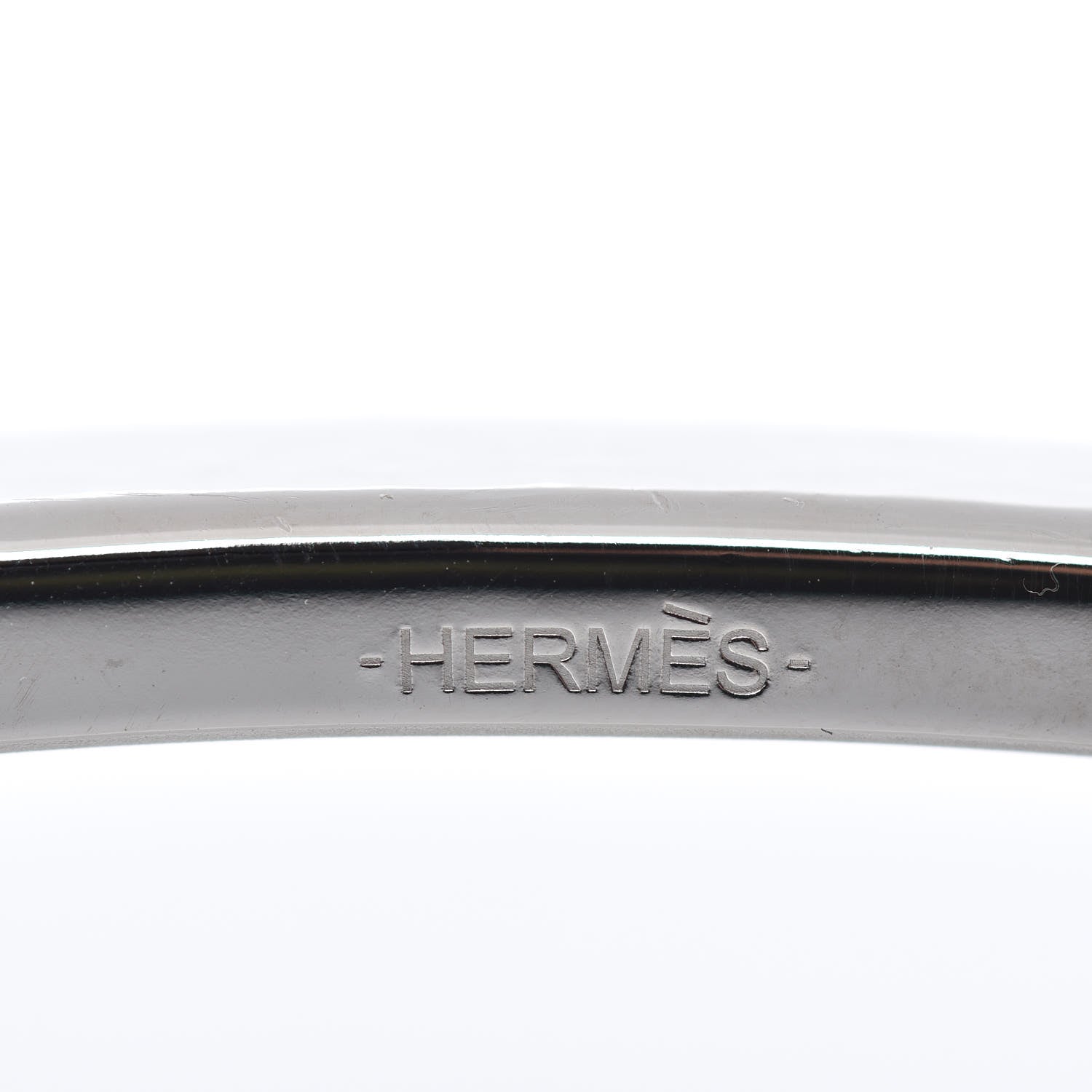 Hermes Palladium Martelee 32mm H Belt Buckle Silver 4 of 4