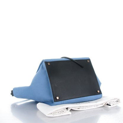 Celine Cotton Canvas Medium Phantom Luggage Blue 4 of 9