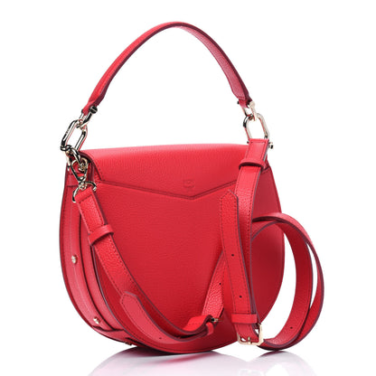 MCM Calfskin Small Patricia Shoulder Bag Pink 2 of 4