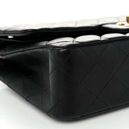 Chanel Lambskin Quilted Medium Double Flap Black 9 of 10
