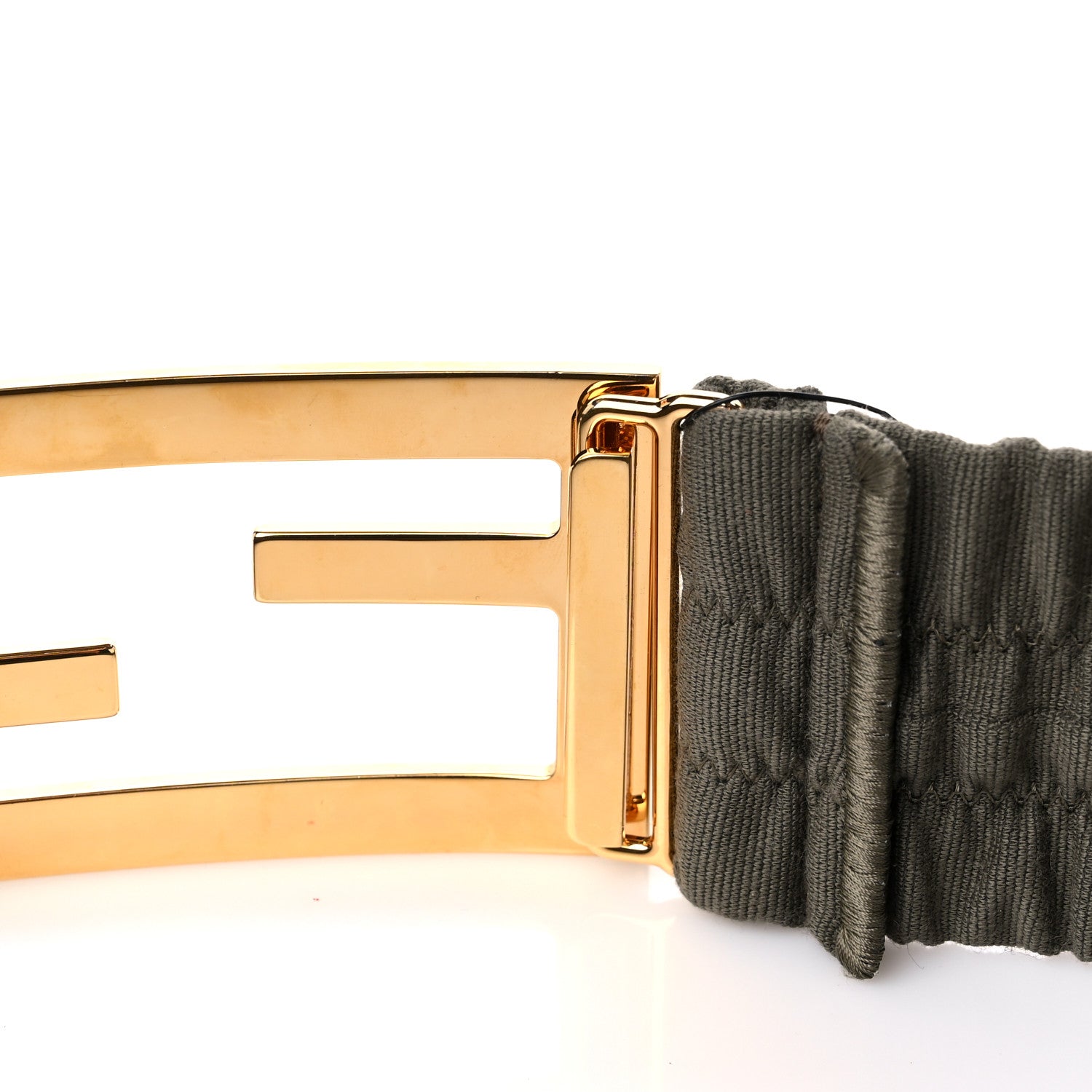 Fendi Canvas Maxi FF Stretch Belt 75 30 Grey 2 of 4