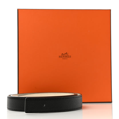 Hermes Swift Epsom 24mm H Belt Strap 95 Nata Black 6 of 6