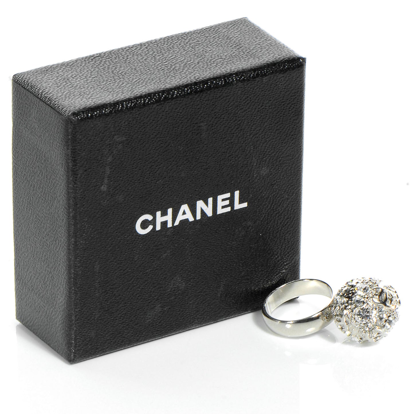 Crystal CC Ring Silver 6.25