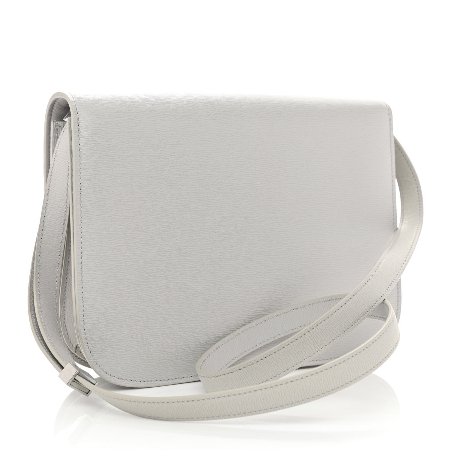 Celine Liege Calfskin Medium Classic Box Flap Bag Pale Grey 3 of 9