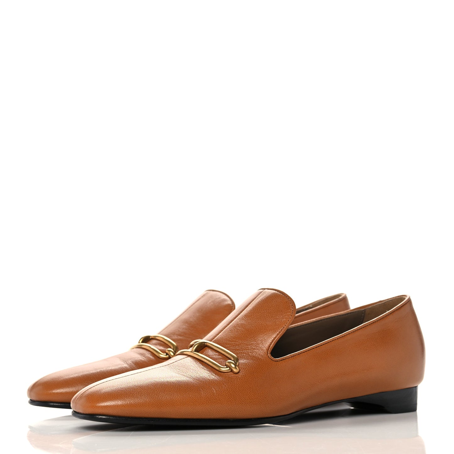 Goatskin Womens Dahlia Loafers 38 Beige Dore