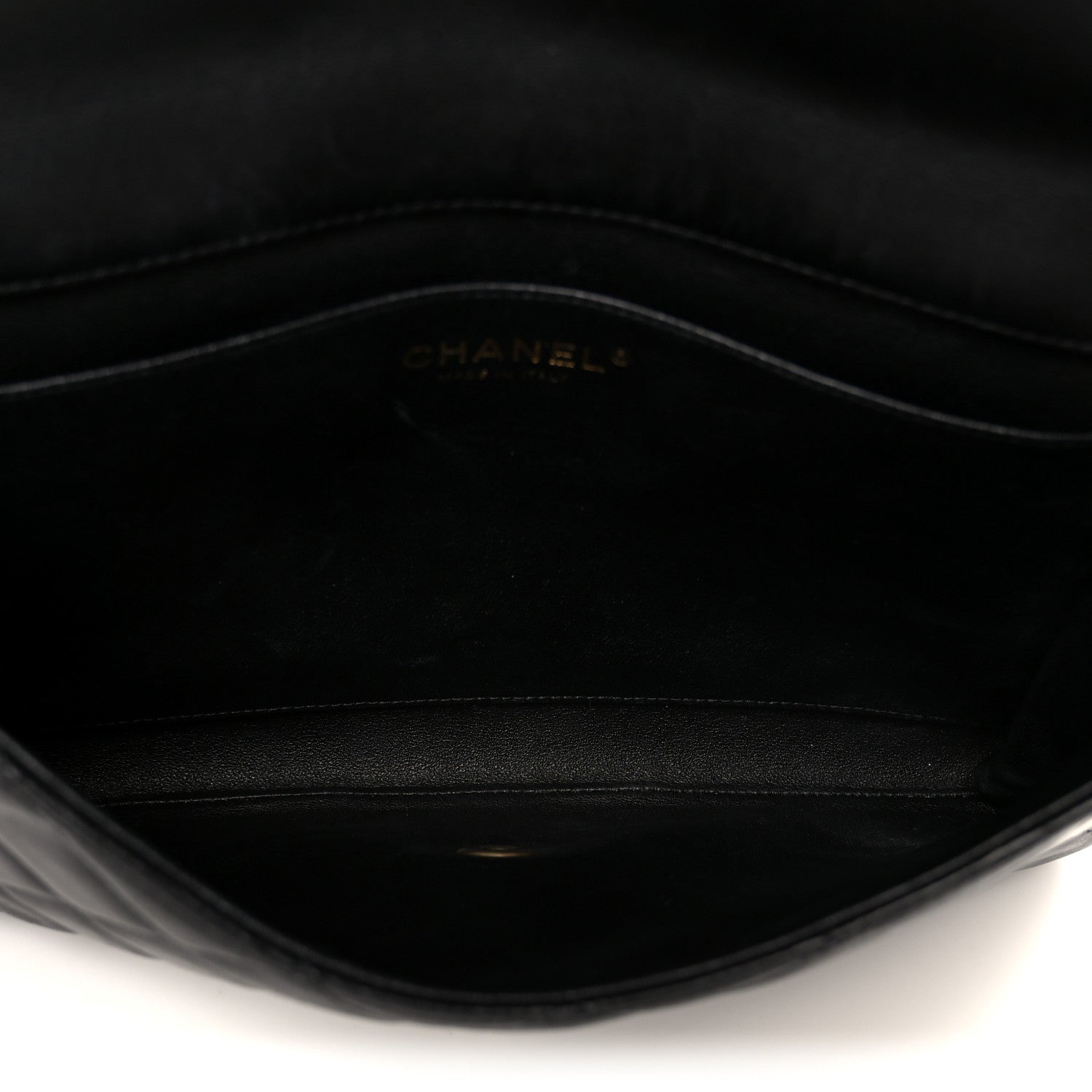 Chanel Lambskin Quilted Clutch With Chain Flap Black 5 of 11