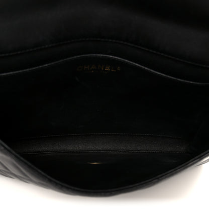 Chanel Lambskin Quilted Clutch With Chain Flap Black 5 of 11