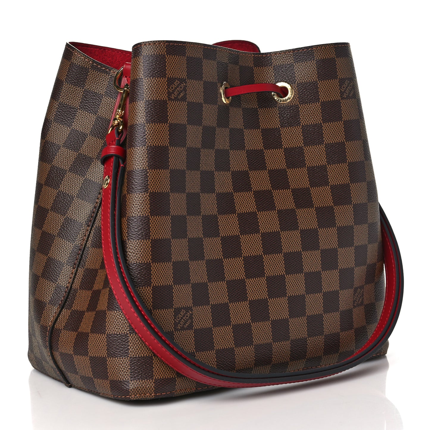 Damier Ebene Neonoe MM Cherry Berry