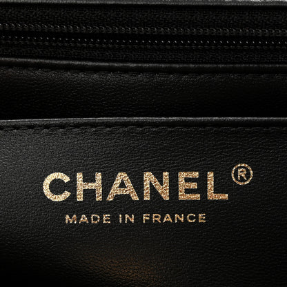 Chanel Lambskin Quilted Mini Top Handle Rectangular Flap Black 6 of 11