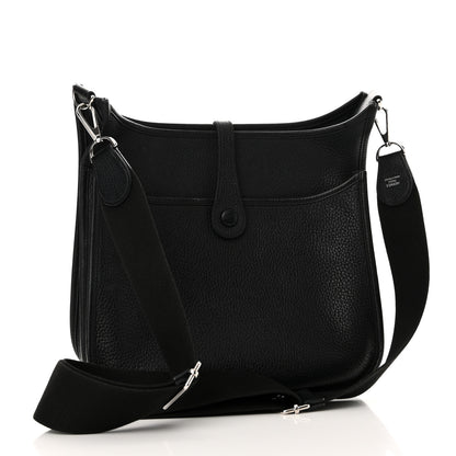 Hermes Taurillon Clemence EVELYNE III PM Black 3 of 13