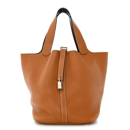 Hermes Taurillon Clemence Picotin Lock 26 GM Gold 1 of 10