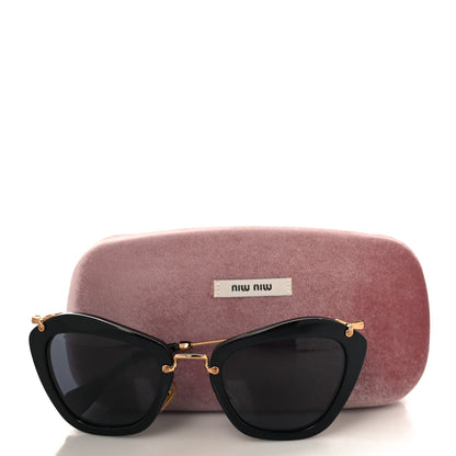 Miu Miu Acetate Metal Cat Eye Sunglasses SMU10N Black 7 of 7