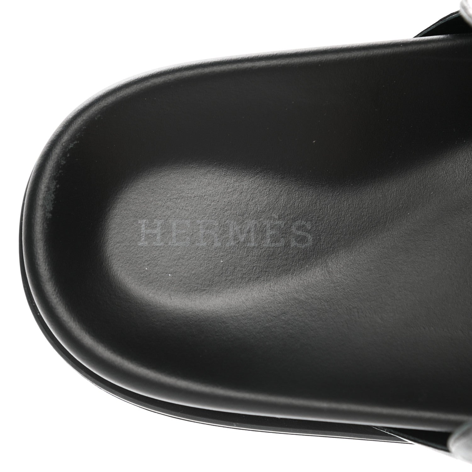 Hermes Nappa Extra Sandals 37 Black 7 of 9
