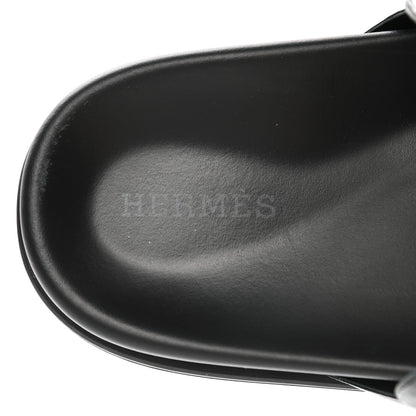 Hermes Nappa Extra Sandals 37 Black 7 of 9