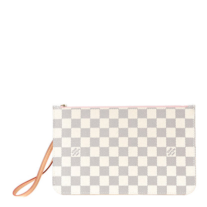 Louis Vuitton Damier Azur Neverfull MM GM Pochette Rose Ballerine 1 of 4