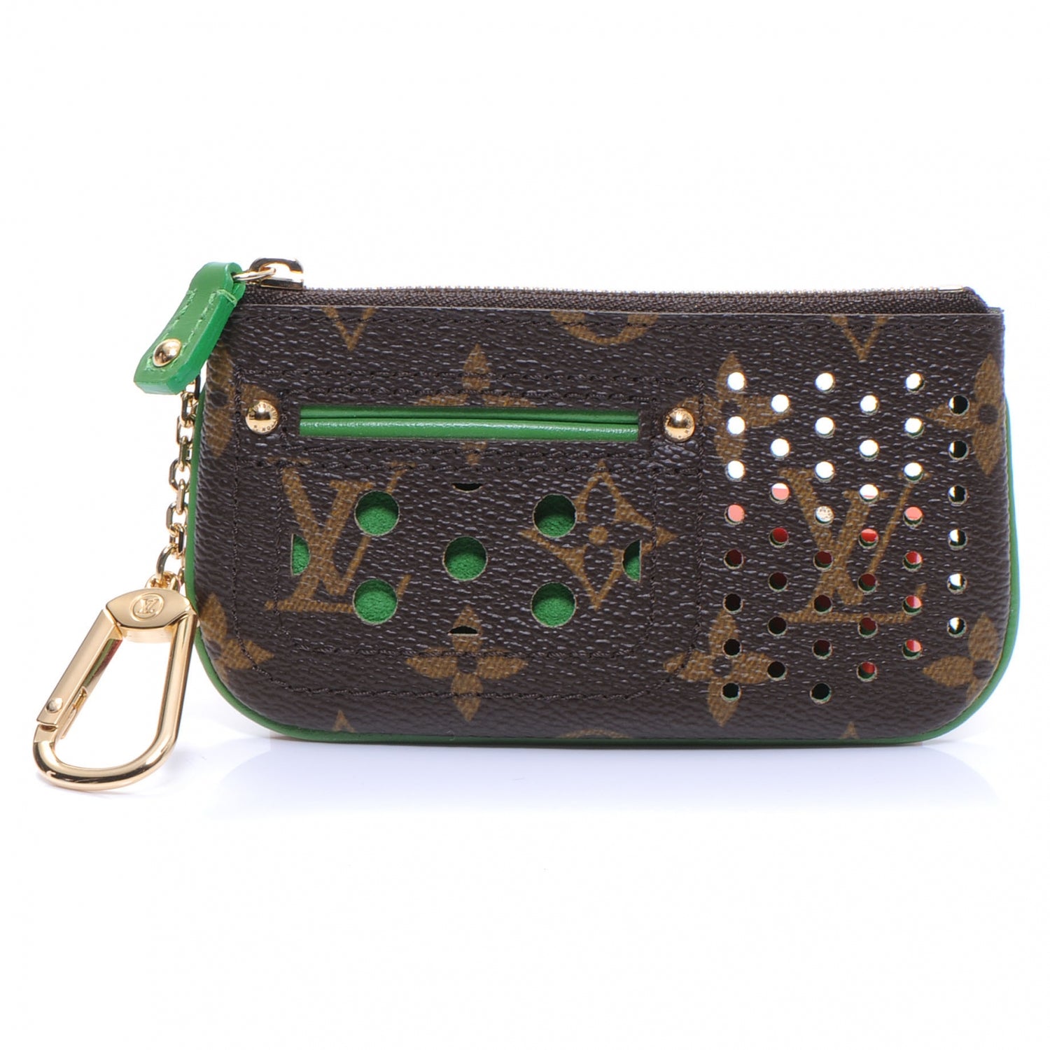 Louis Vuitton Monogram Perforated Key Pouch Green 1 of 7