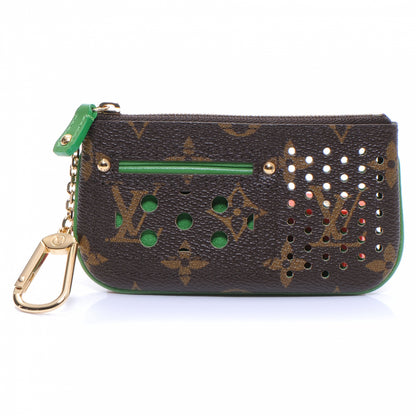 Louis Vuitton Monogram Perforated Key Pouch Green 1 of 7