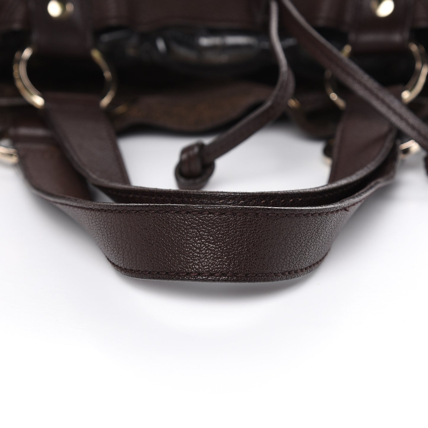 Calfskin Reversible Double Sac Y Tote Gold Brown