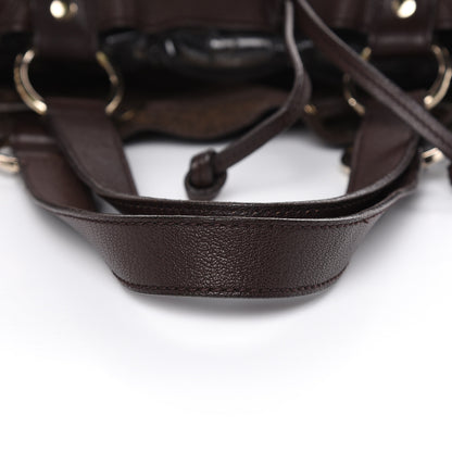 Saint Laurent Calfskin Reversible Double Sac Y Tote Gold Brown 14 of 18