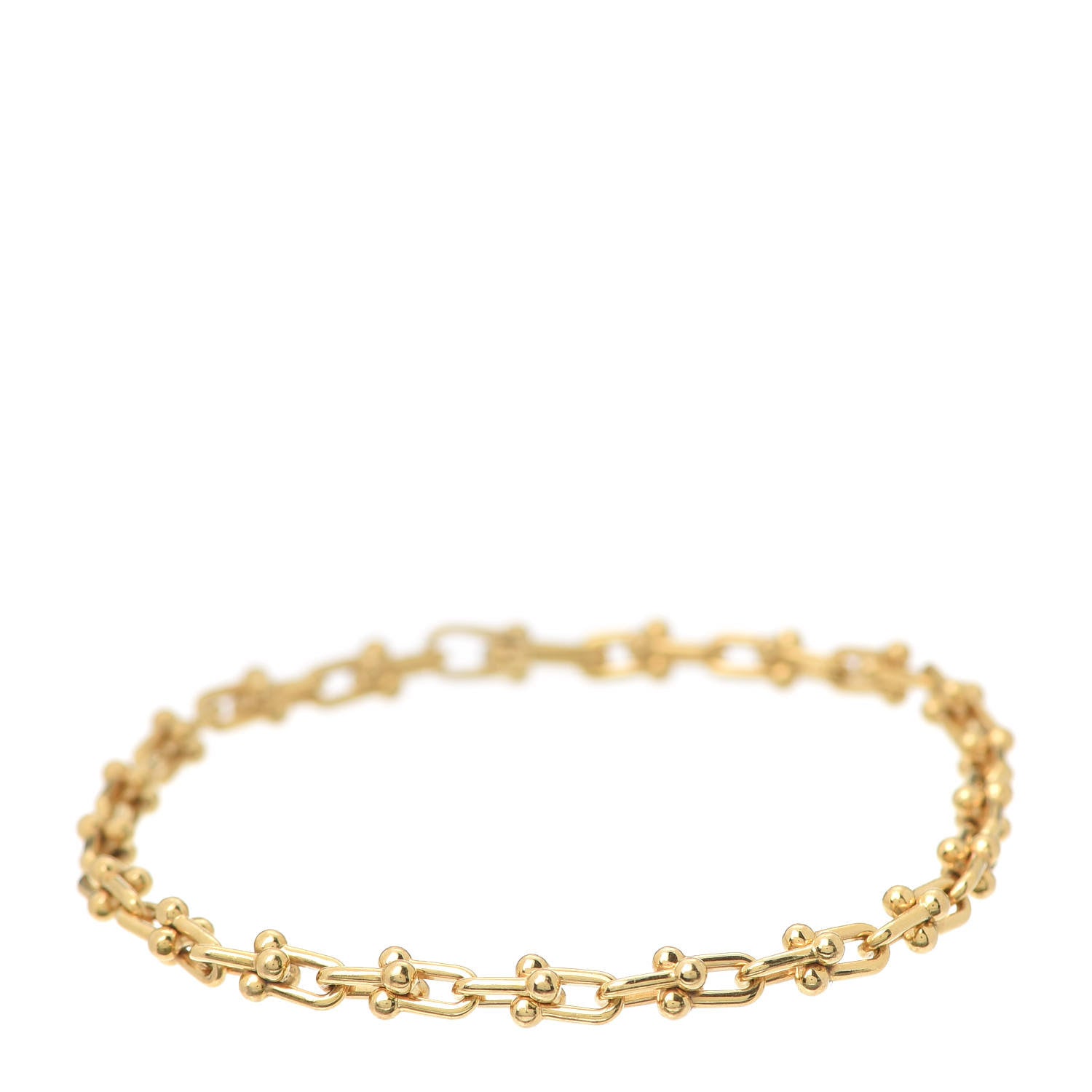 Tiffany 18K Yellow Gold Micro HardWear Link Bracelet 1 of 5