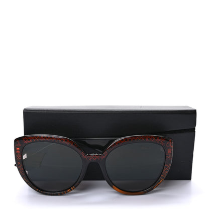 Christian Dior Acetate DDiorF Cat Eye Sunglasses Brown 8 of 8