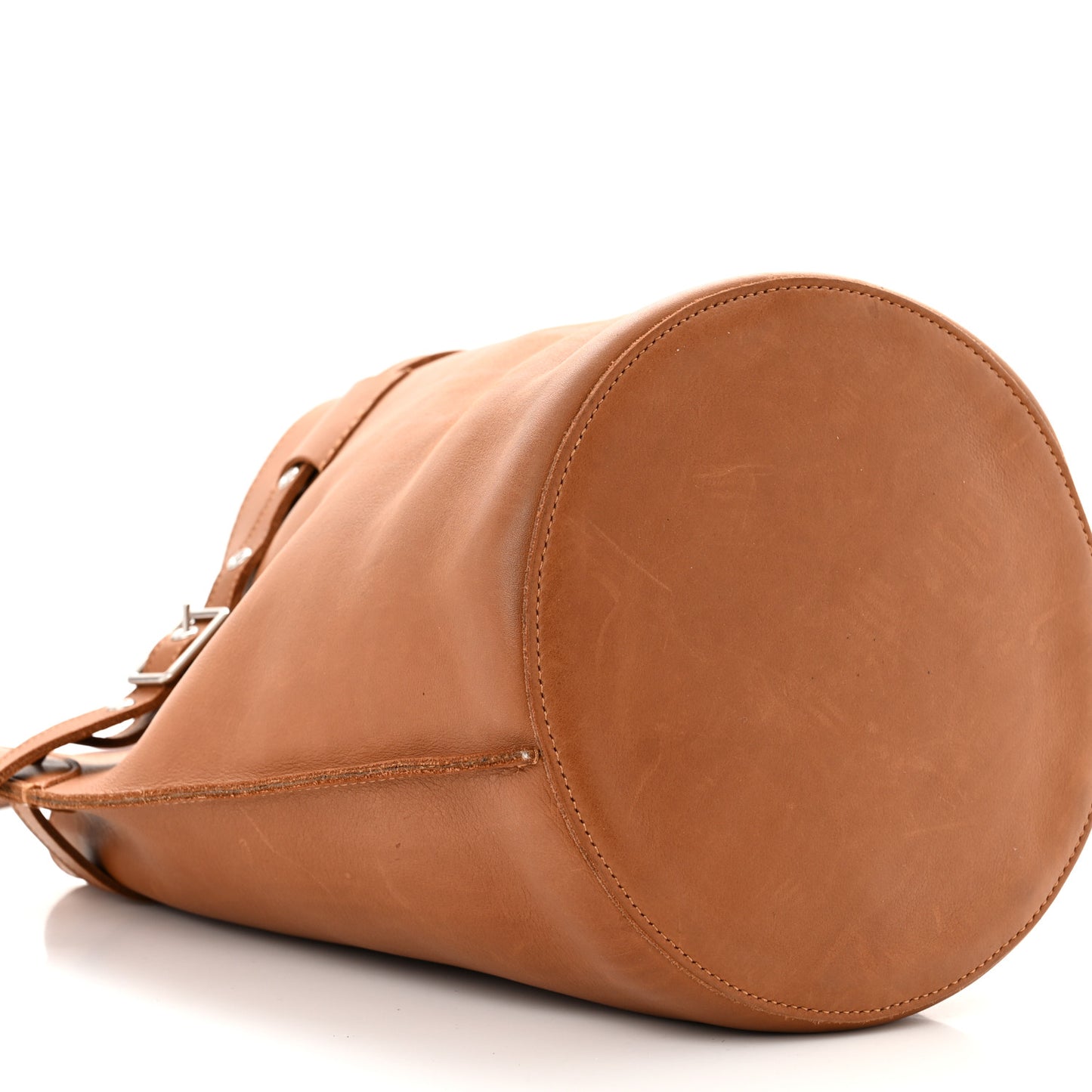 Smooth Calfskin Big Bucket Bag Tan