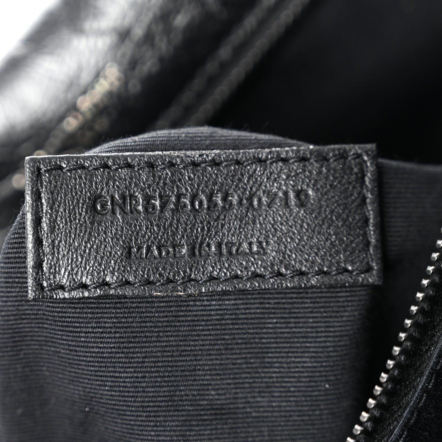 Crinkled Calfskin Matelasse Monogram Medium Niki Chain Satchel Black