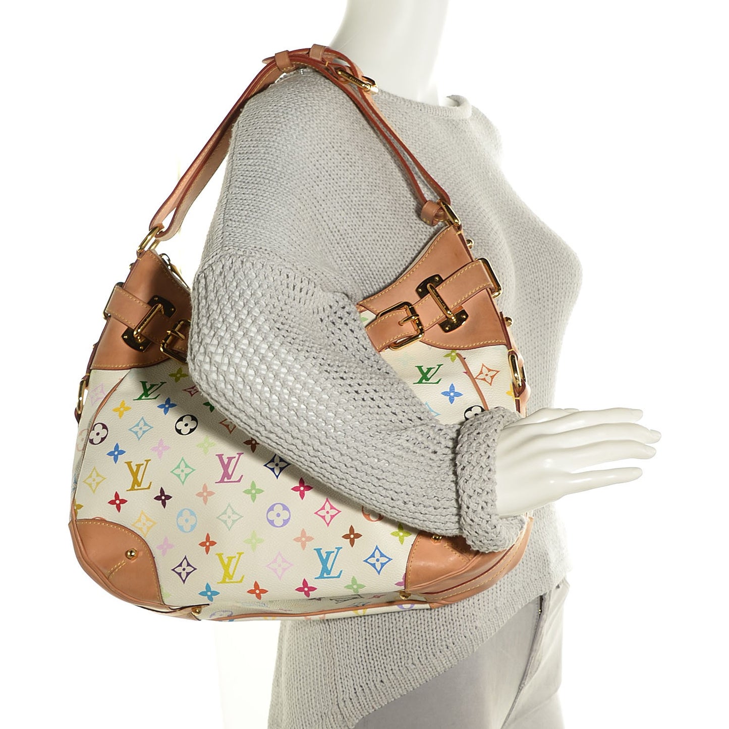 Monogram Multicolor Greta White