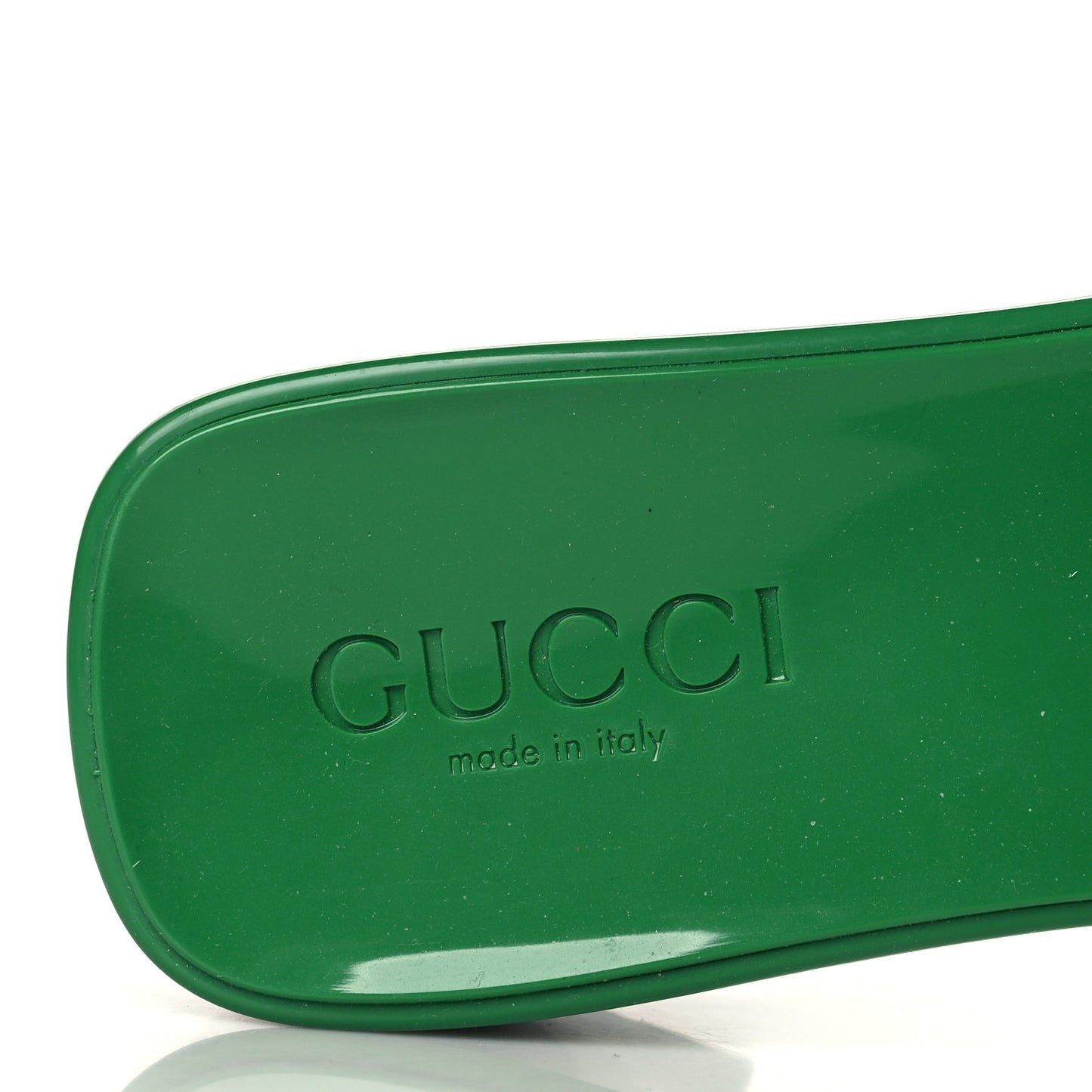 Rubber Gucci Logo Womens Platform 20/60mm Slide Sandals 36 New Shamarock