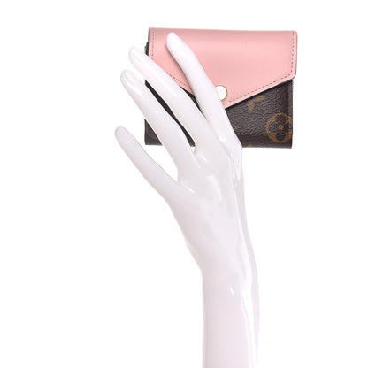 Louis Vuitton Monogram Zoe Wallet Rose Ballerine 2 of 9