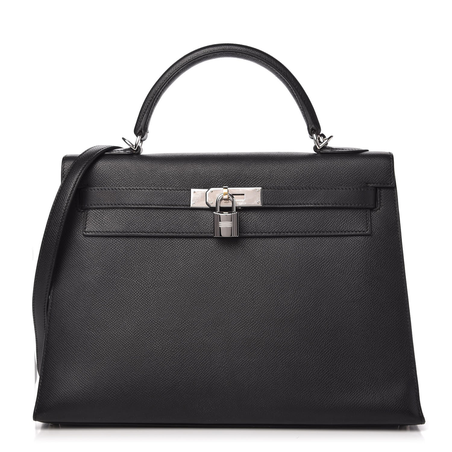 Hermes Epsom Kelly Sellier 32 Black 1 of 10
