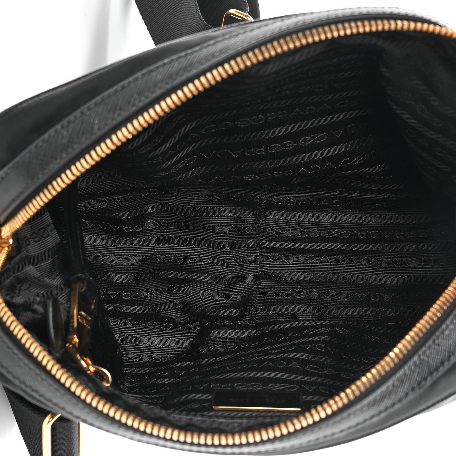 Prada Tessuto Nylon Soft Calf Camera Bag Black 5 of 12