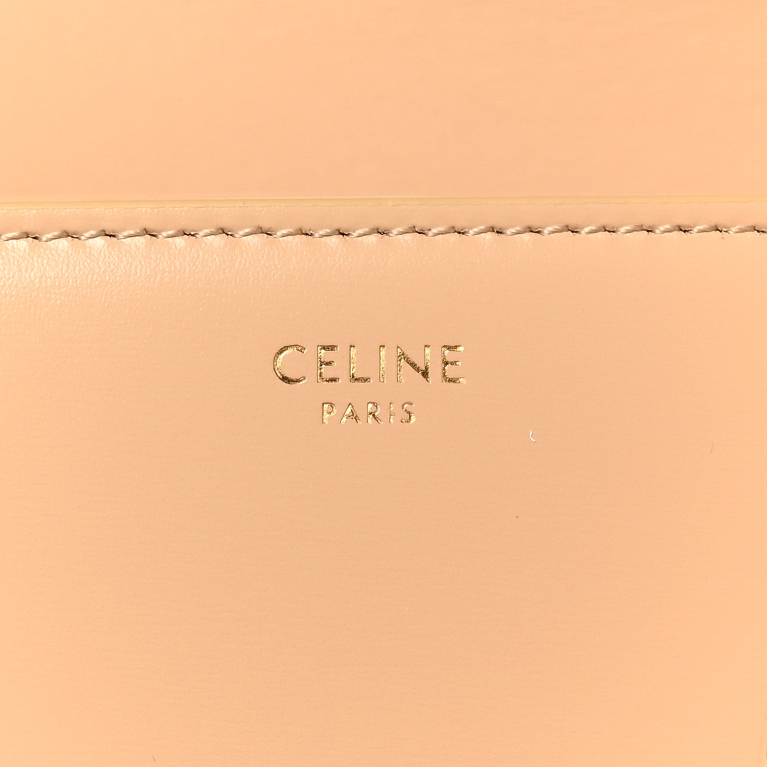 Celine Shiny Calfskin Teen Triomphe Oat Beige 6 of 9
