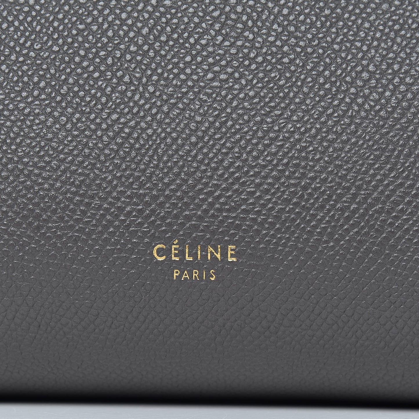 Grained Calfskin Micro Belt Bag Grey