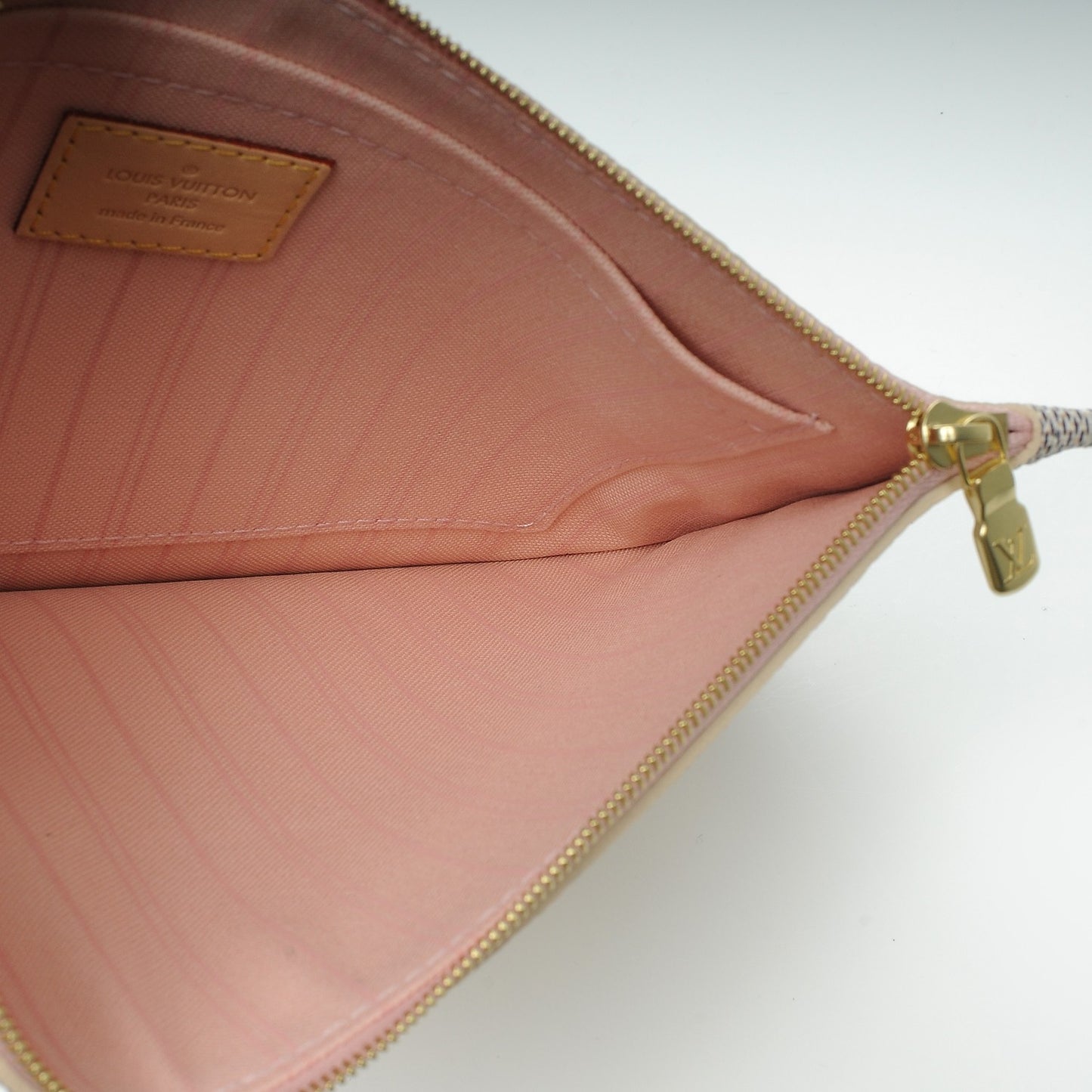 Damier Azur Neverfull MM GM Pochette Rose Ballerine