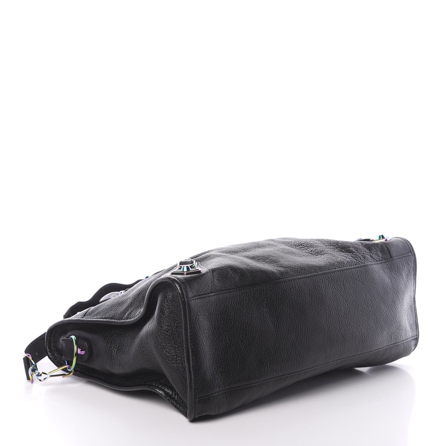 Balenciaga Chevre Iridescent Metallic Edge Hardware City Black 5 of 10