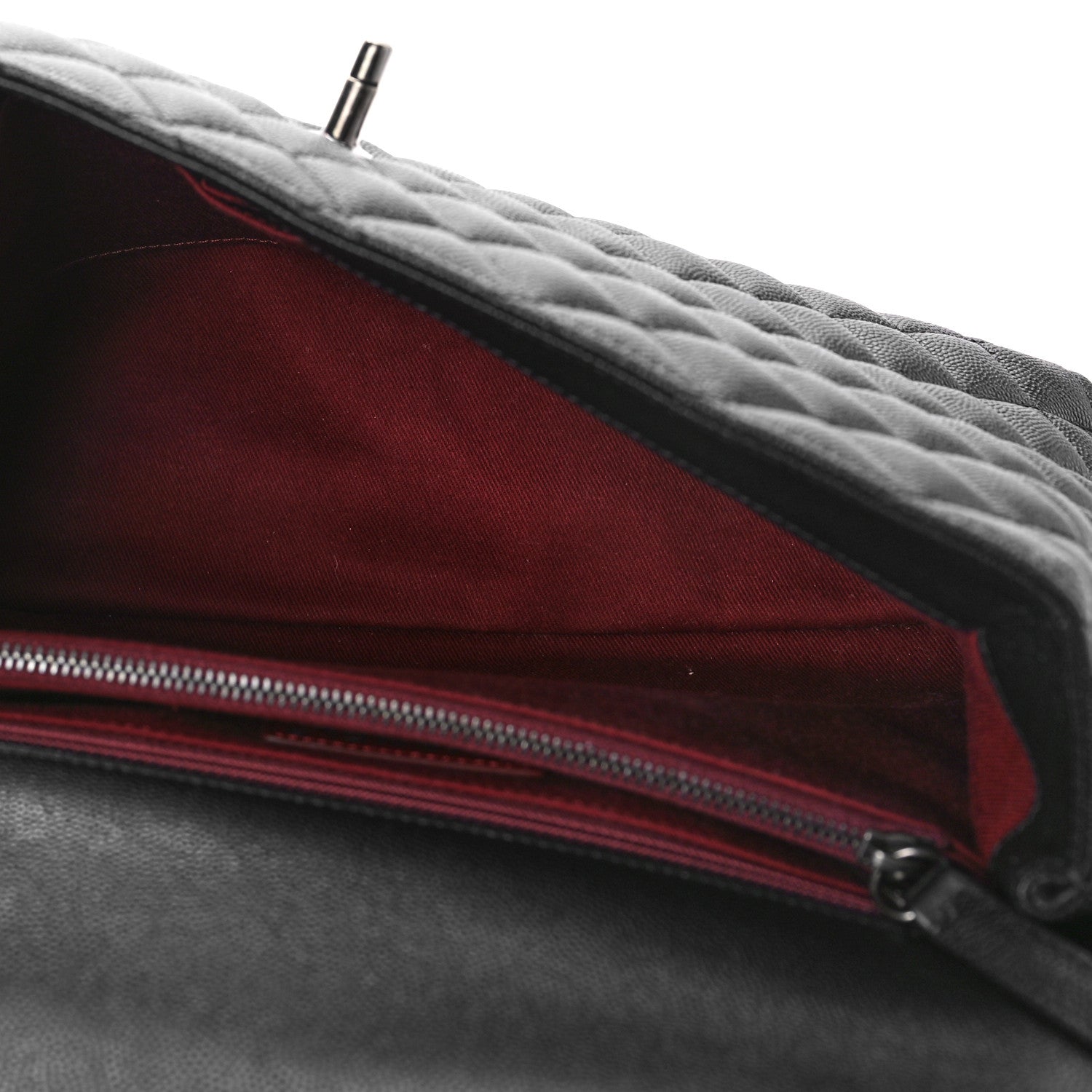 Chanel Caviar Quilted Medium Coco Handle Flap Black 5 of 9