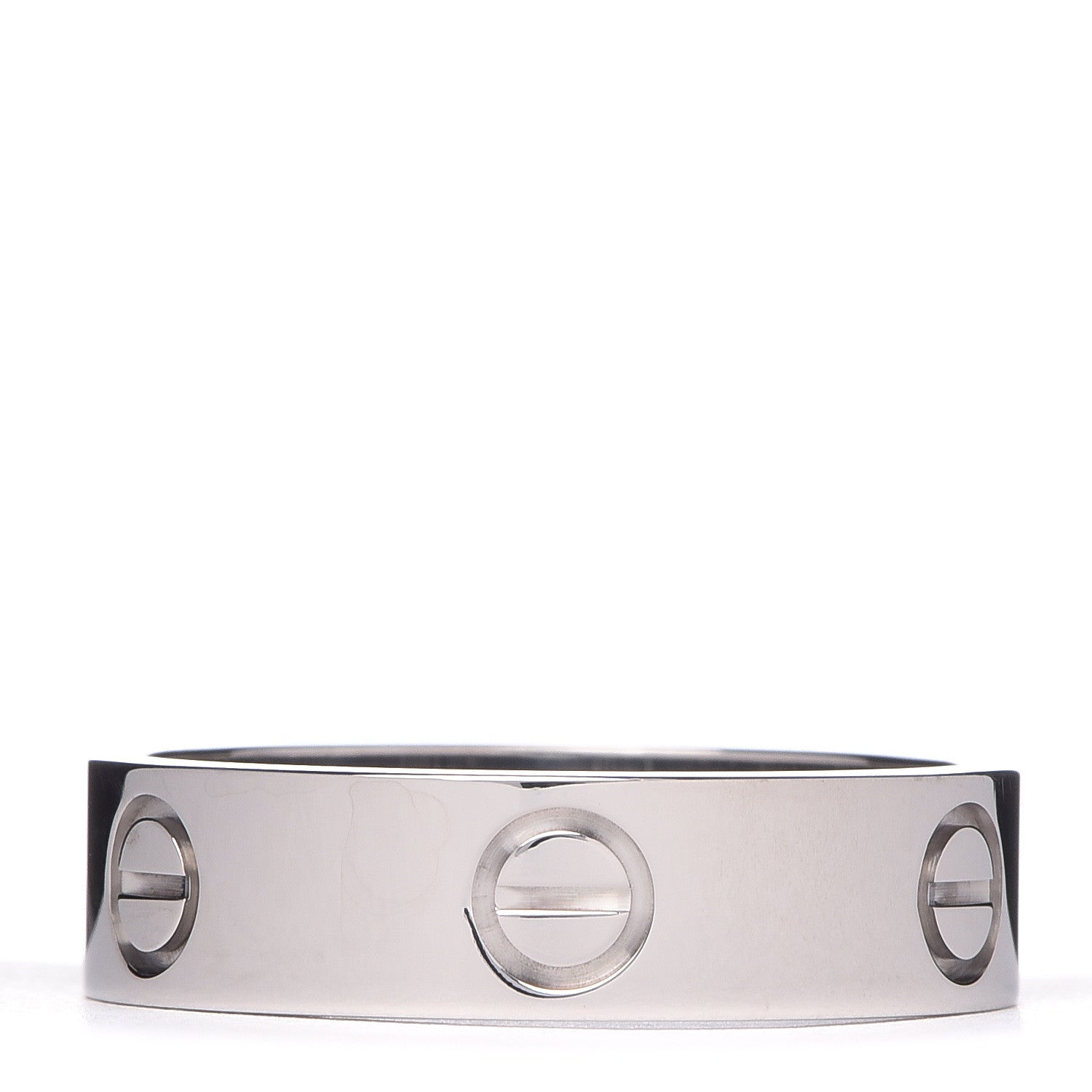 Cartier 18K White Gold 5.5mm LOVE Ring 58 8.25 3 of 5