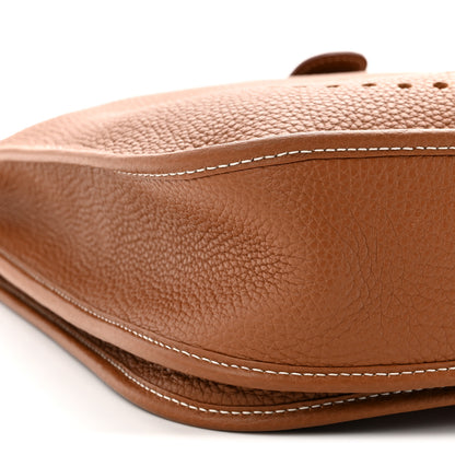 Hermes Taurillon Clemence Evelyne III PM Gold 9 of 11