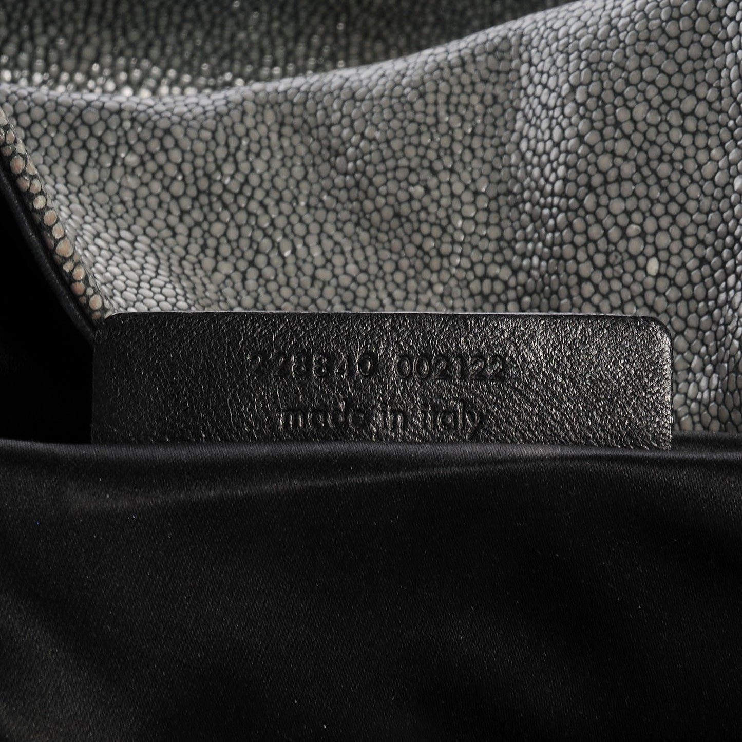 Stingray Embossed Large Roady Silver