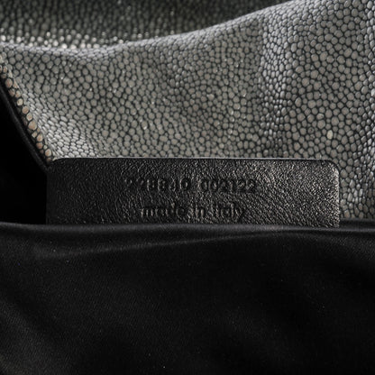 Saint Laurent Stingray Embossed Large Roady Silver 7 of 7